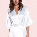 Soft & Elegant Silk White Robe