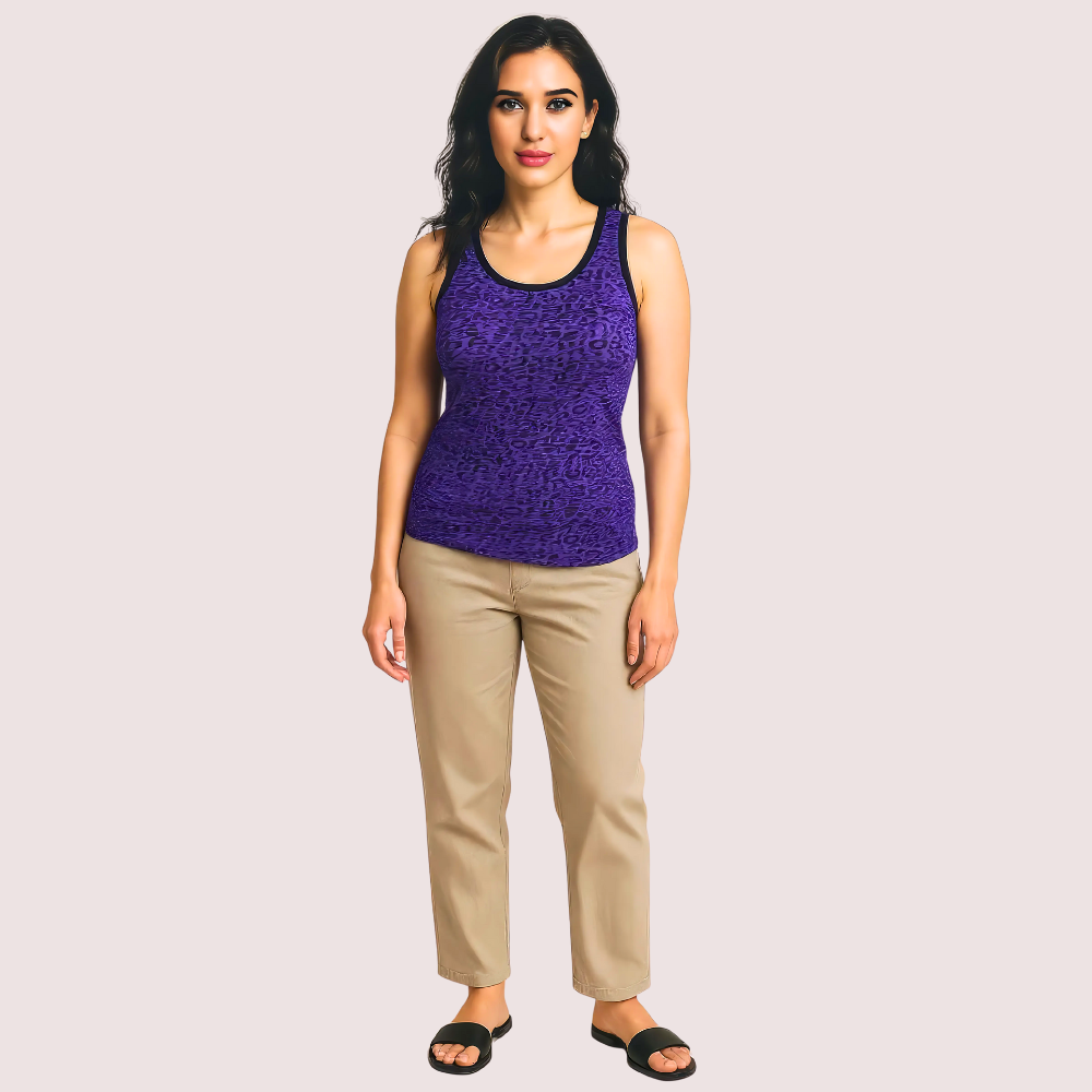 electric-violet-leopard-print-tank-top Electric Violet Leopard Print Tank Top - Image 1